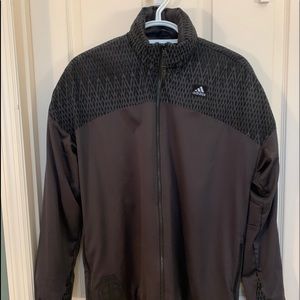 Adidas Hooded Jacket-Men Large- Dark gray-Super warm & light weighted-Great cond